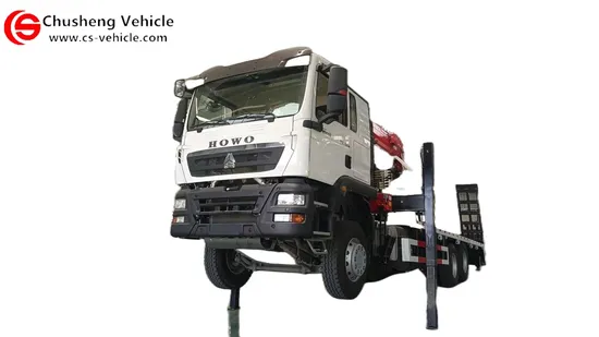 공장 가격 10륜 HOWO 6X4 유압식 텔레스코픽/스트레이트 붐 트럭 장착 크레인 셀프 로더 트럭 340마력 구조차 견인 트럭 구조차 견인 트럭 판매용
