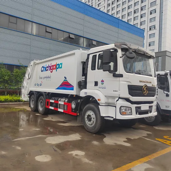 Shacman 6X4 20cbm 쓰레기 트럭 쓰레기 압축기 트럭 (후면 로더 포함) 판매