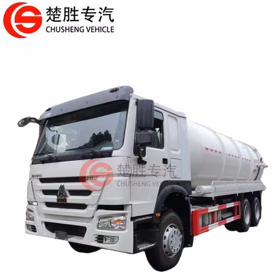 공장 가격 Sinotruk HOWO 6X4 20000L 진공 하수 흡입 트럭 진공 탱크 트럭