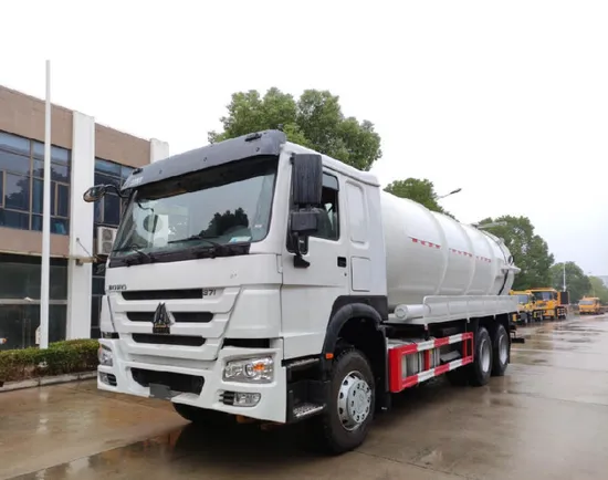 신형 Sinotruk HOWO 6X4 20000L 진공 하수 흡입 트럭