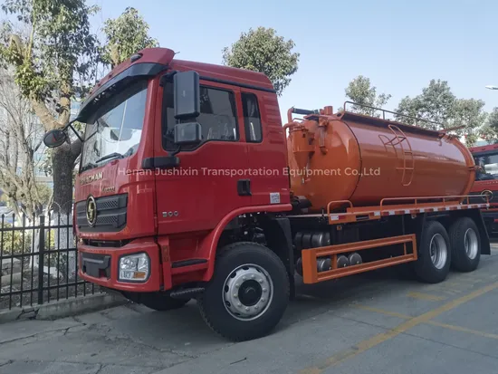 Shacman L3000 6*4 진공 펌프 탱커 정화조 트럭 하수 흡입 트럭