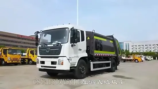 동풍 6X4 18cbm 대형 쓰레기 압축기 차량 쓰레기 트럭